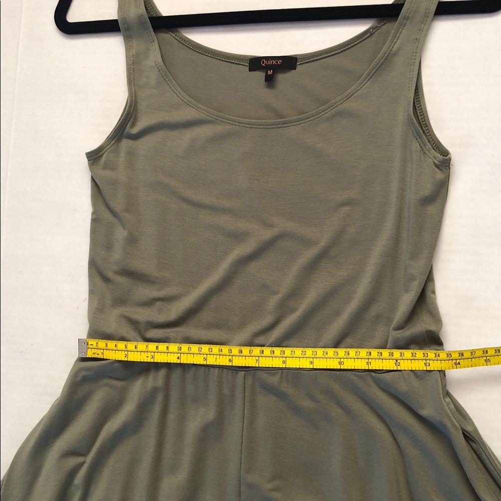 Quince Tensel Fit & Flare Dress Sage green Size M - Picture 6 of 10